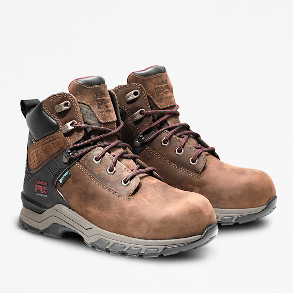 Women's Hypercharge 6" Composite Toe Waterproof Work Boot / Brown/Purple