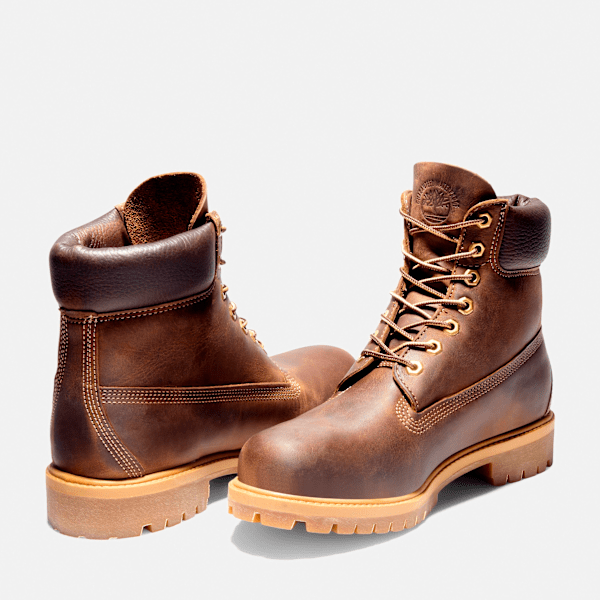 Men's Timberland® Premium 6-Inch Waterproof Heritage Boot / Medium Brown Full-Grain