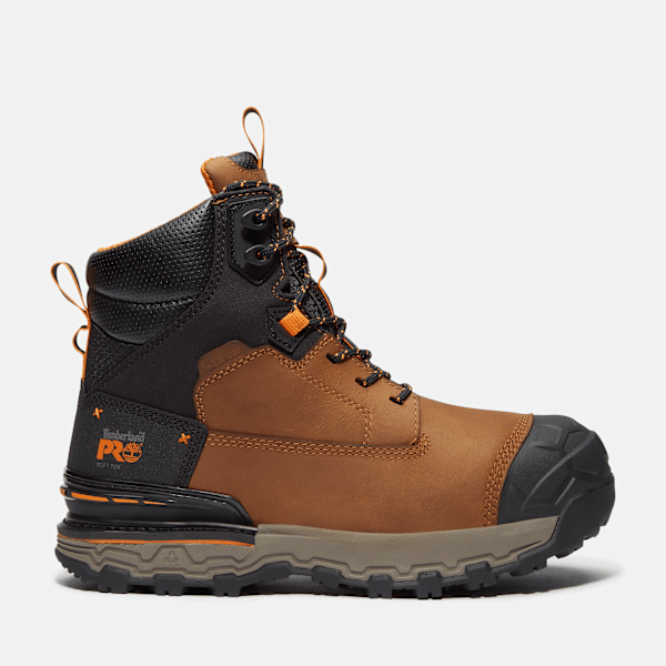 Men's Boondock Ultralight 6" Soft Toe Waterproof Work Boot / Light Brown Full-Grain