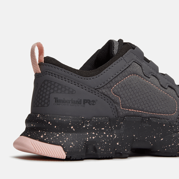 Women's Powertrain EV Composite Toe SD10 Work Sneaker / Grey/Pink