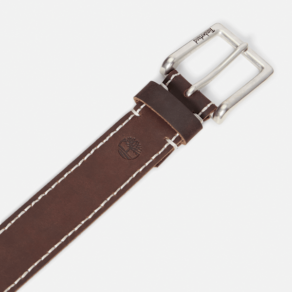 Men's Hand-Stitched Leather Belt / Brown