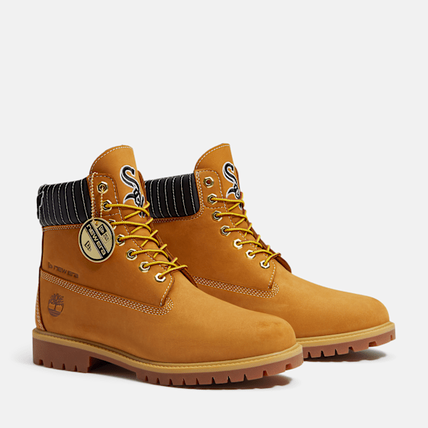 Men's Timberland® x New Era® White Sox 6-Inch Waterproof Boot / Wheat White Sox