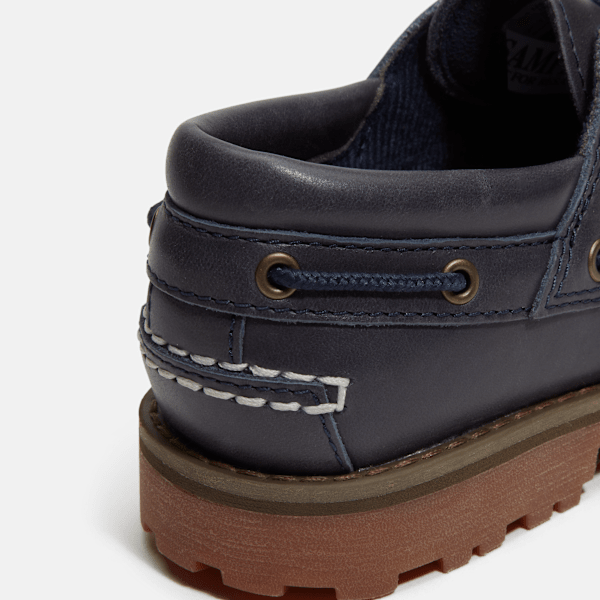 Youth Timberland® Authentic Boat Shoe / Navy Full-Grain