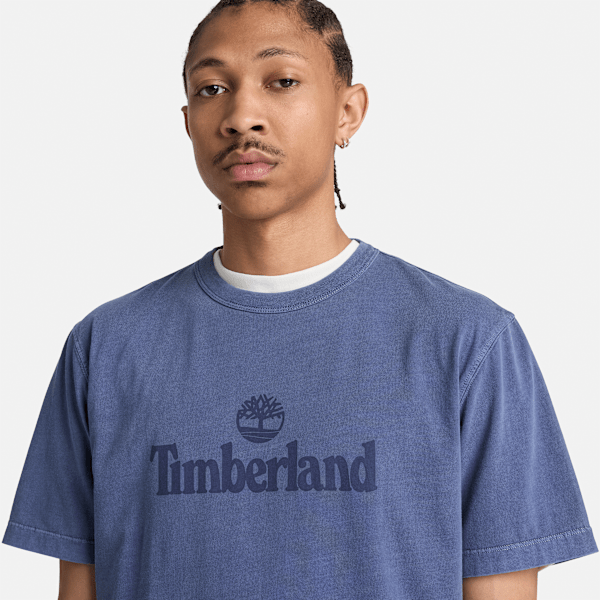 Men's South Cabot Garment Dye Short-Sleeve T-Shirt / Dark Navy Wash