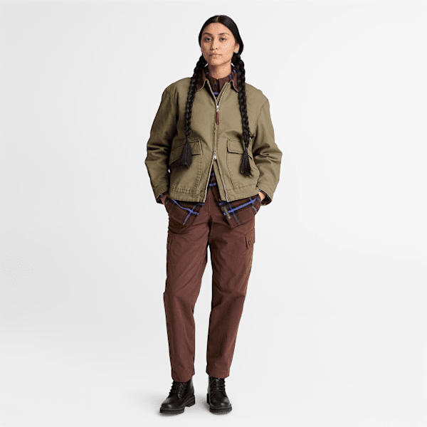 Women's Strafford Washed Canvas Jacket 2.0 / Dark Olive