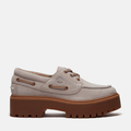 Women's Stone Street Platform Boat Shoe / Light Purple Suede