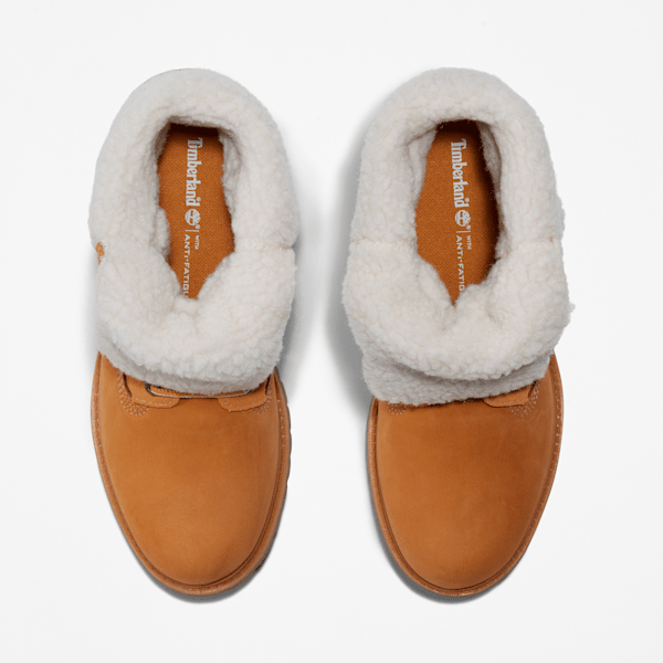 Women's Timberland® Warm-Lined Waterproof Roll-Top Boot / Wheat Nubuck