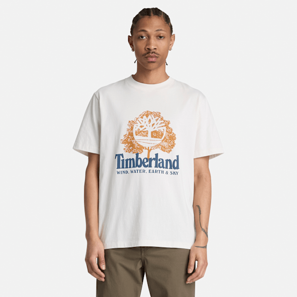 Men's Elements Graphic T-Shirt / Vintage White