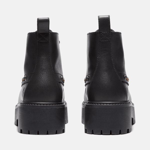 Women’s Stone Street Platform Kiltie Boot / Black Full-Grain