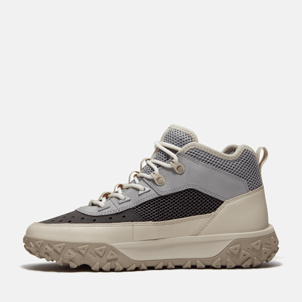 Men's GreenStride™ Motion 6 Mid Perforated Sneaker / White Full-Grain
