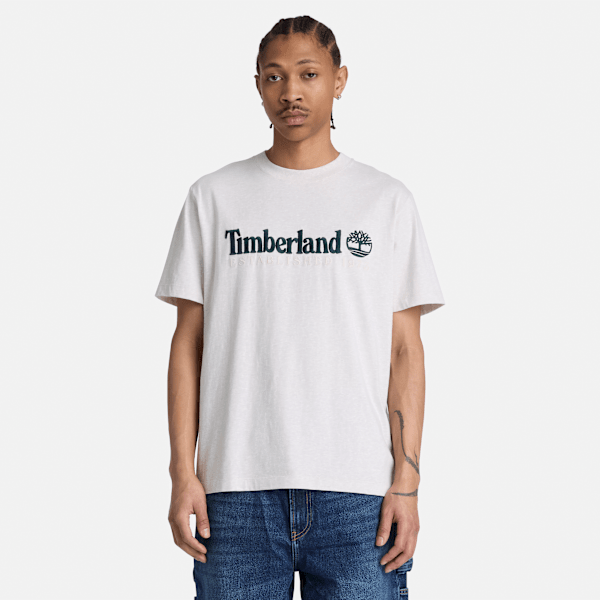 Men's Established 1973 Embroidered Short-Sleeve T-Shirt / Light Oatmeal Heather
