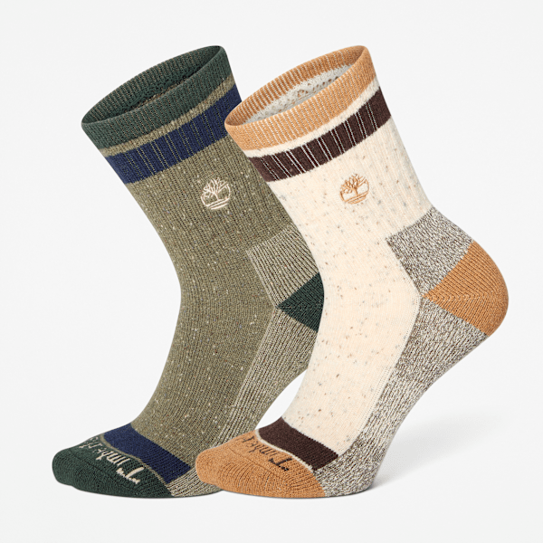 Speckled 2-Pack Mid Crew Sock / Black Coffee
