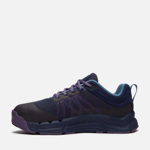 Women's XR-1 Dynamic Natural Fit Alloy Toe Work Sneaker / Blue Ripstop/Purple