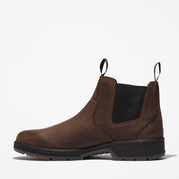 Men's Timberland PRO® Nashoba Soft-Toe Slip-On Work Boot / Brown