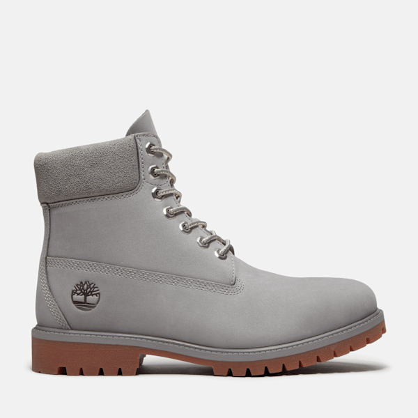 Men's Timberland® Heritage 6-Inch Waterproof Boot / Medium Greyout Nubuck