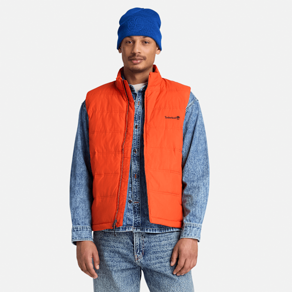 Men's Axis Peak Water Repellent Puffer Vest / Pureed Pumpkin