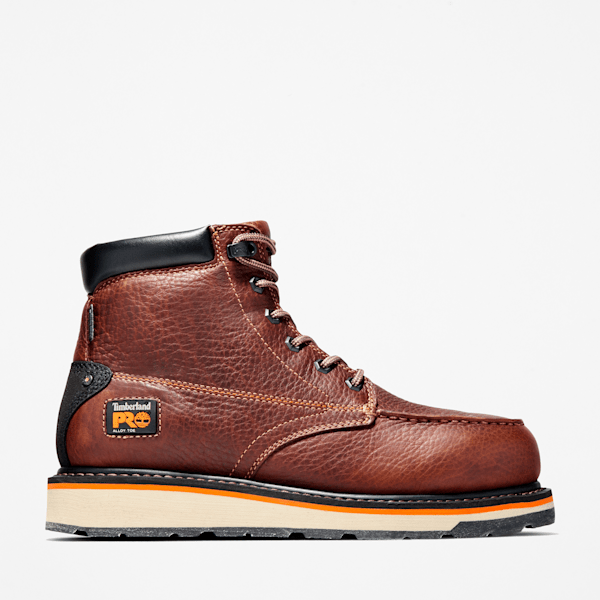 Men's Gridworks 6" Alloy Toe Waterproof Work Boot / Brown