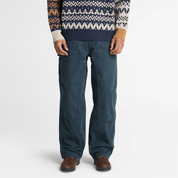 Men's Rindge Double Knee Canvas Carpenter Pant / Dark Navy