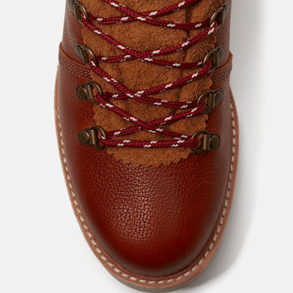 Men's Britton Mills Mid Waterproof Boot / Rust Full-Grain
