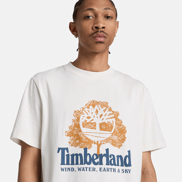 Men's Elements Graphic T-Shirt / Vintage White