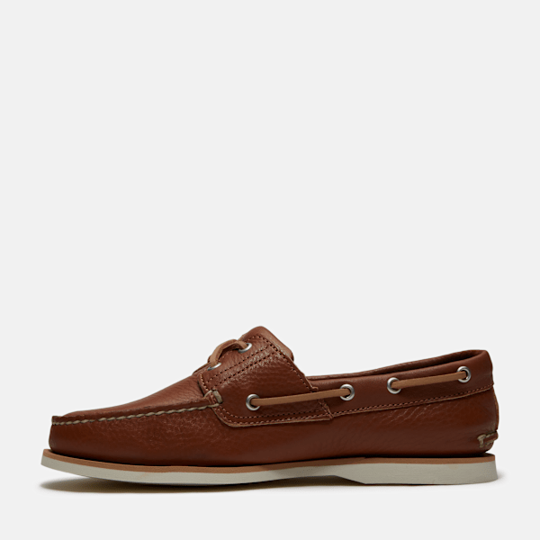 Men's Lake House Classic 2-Eye Boat Shoe / Rust Full-Grain