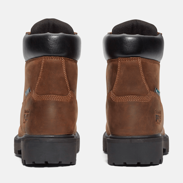 Men's Direct Attach 6" Soft Toe Waterproof Work Boot / Brown