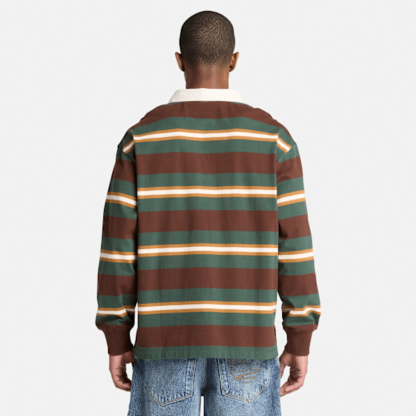 Men's Long-Sleeve Rugby Polo / Chicory Coffee Brown