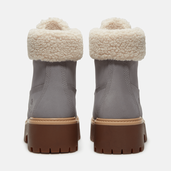 Women's Stone Street Platform Warm-Lined Waterproof Boot / Medium Grey Nubuck