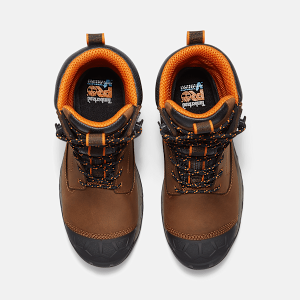 Men's Boondock Ultralight 8" Composite Toe Waterproof Work Boot / Light Brown Full-Grain