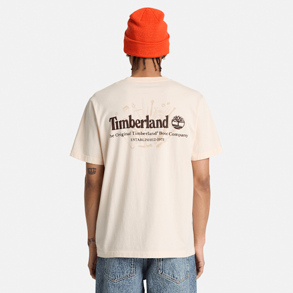 Men's Bootmakers Short-Sleeve Graphic T-Shirt / White Smoke