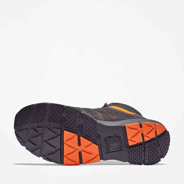 Men's Radius Composite Toe Work Sneaker / Black/Orange