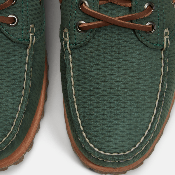 Women's Timberland® Authentic Boat Shoe / Green Nubuck