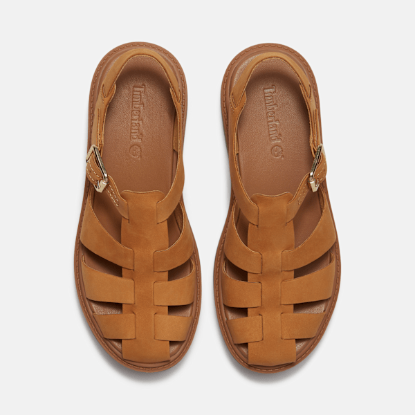 Women's Stone Street Fisherman Platform Sandal / Wheat Nubuck