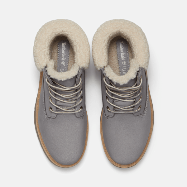 Women's Stone Street Platform Warm-Lined Waterproof Boot / Medium Grey Nubuck