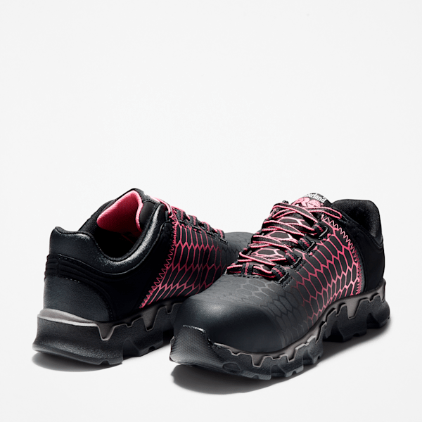 Women's Timberland PRO® Powertrain Sport Alloy Toe Work Sneaker / Black/Pink