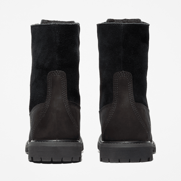 Women's Timberland® Warm-Lined Waterproof Roll-Top Boot / Black Nubuck