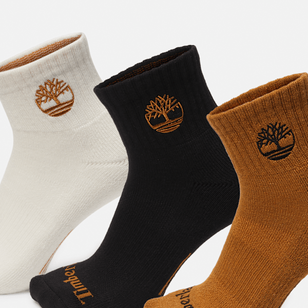 Newmarket Village 3-Pack Half Cushion Quarter Sock / Wheat