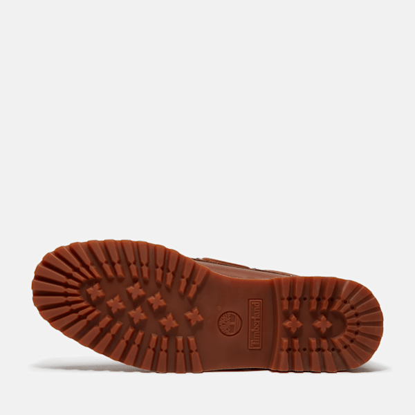 Men's Timberland® Authentic 3-Eye Lug Handsewn Boat Shoe / Medium Brown Full-Grain/Medium Brown