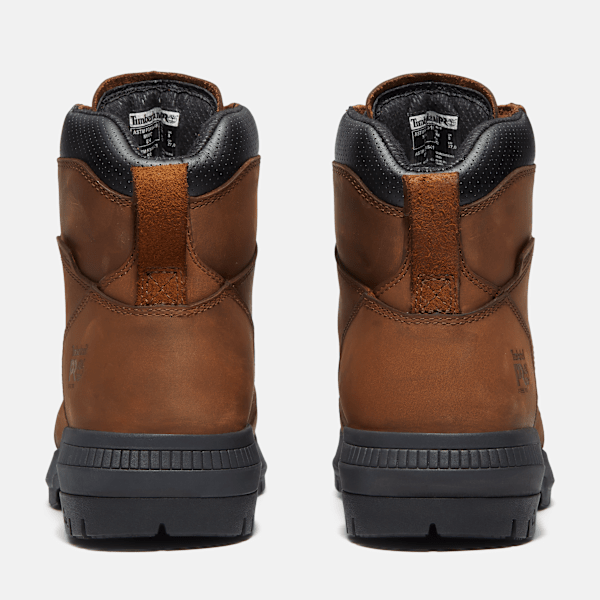 Men's Montauk 6" Steel Toe Waterproof Work Boot / Medium Brown Full-Grain