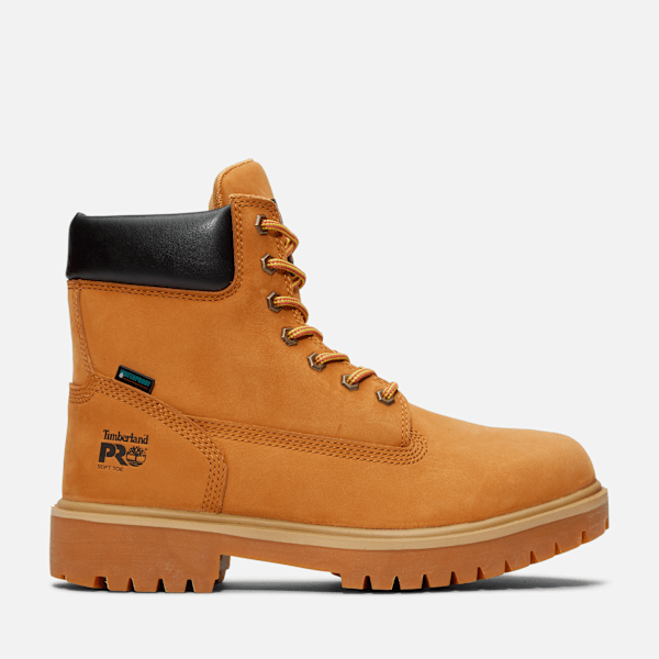 Men's Direct Attach 6" Soft Toe Waterproof Work Boot / Wheat