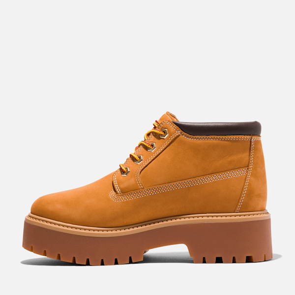 Women's Stone Street Waterproof Platform Boot / Wheat