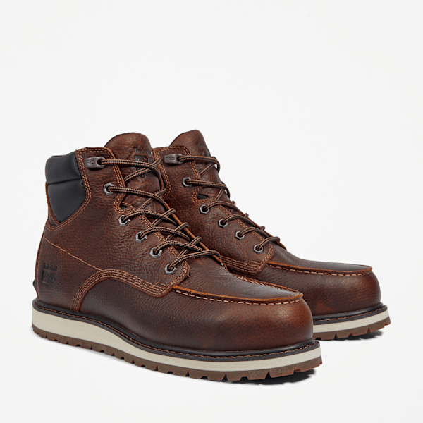 Men's Irvine 6" Alloy Toe Work Boot / Brown