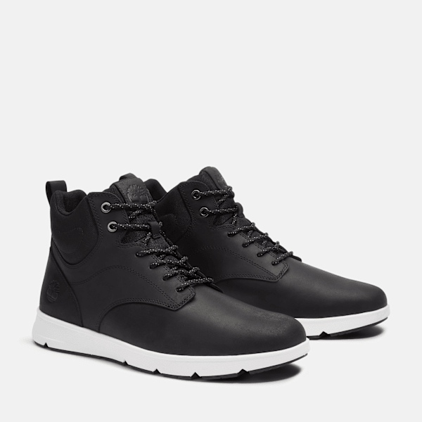 Men’s Parker Street High-Top Sneaker / Black Full-Grain