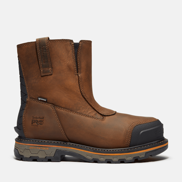 Men's True Grit Chelsea Soft Toe Waterproof Work Boot / Medium Brown Full-Grain