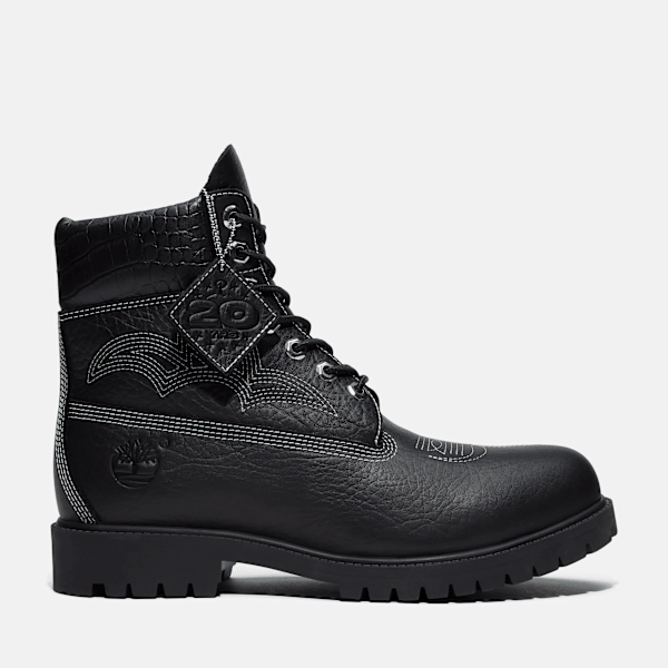 Men's Timberland® x Sneaker Politics 6-Inch Waterproof Boot / Black Full-Grain