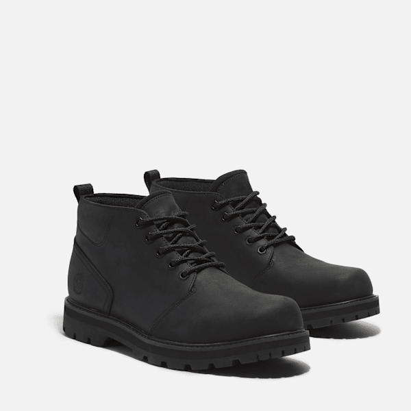 Men's Britton Road Waterproof Chukka Boot / Black Full-Grain