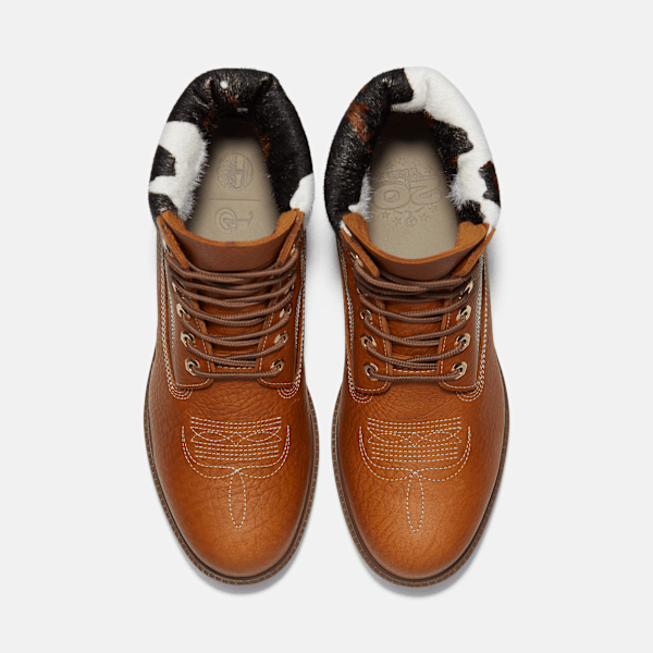 Men's Timberland® x Sneaker Politics 6-Inch Waterproof Boot / Rust Full-Grain/Print