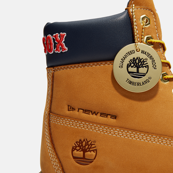 Men's Timberland® x New Era® Red Sox 6-Inch Waterproof Boot / Wheat Red Sox