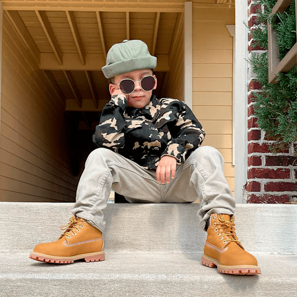 Junior Timberland® Premium 6-Inch Waterproof Boot / Wheat