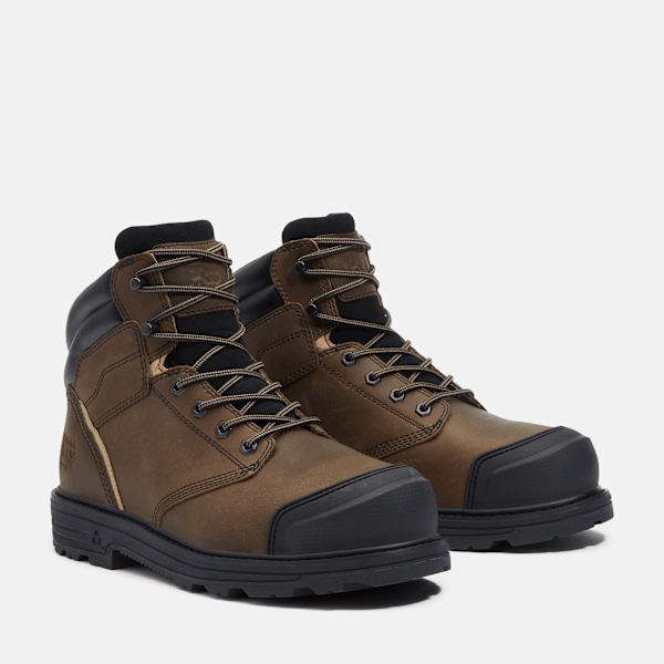 Men's TiTAN™ Tasker 6" Alloy-Toe Work Boot With Toe Bumper / Light Brown Full-Grain